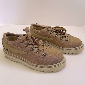 NEW Fila Khaki Platform Mens Shoes